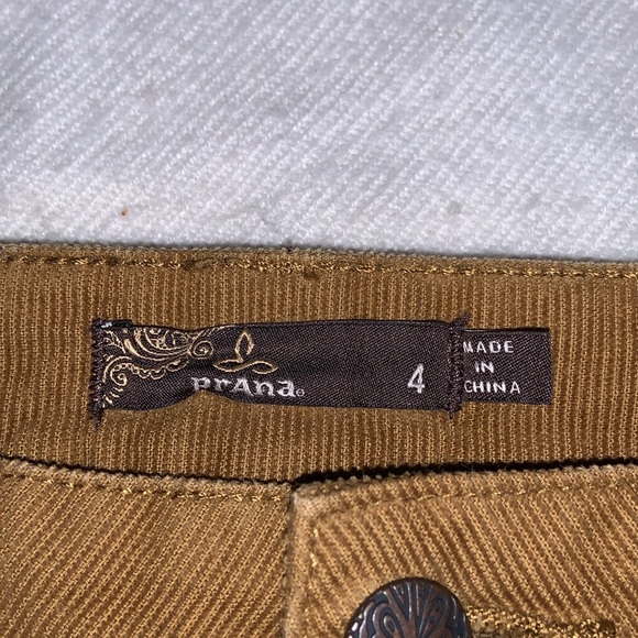 PRANA TRISTA rusty brown corduroy miniskirt size 4 tortoise - Picture 7 of 12